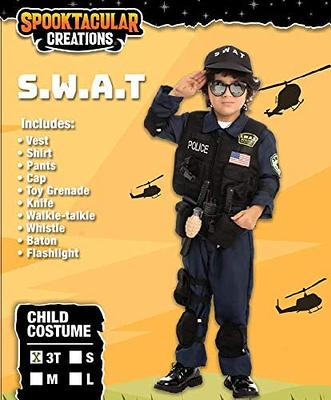 Spooktacular Creations Police Costume for Kids, Cop Costume Outfit Set for  Halloween Role-playing, Themed Parties