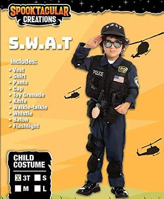 SWAT Officer Youth Costume, Medium (8-10)