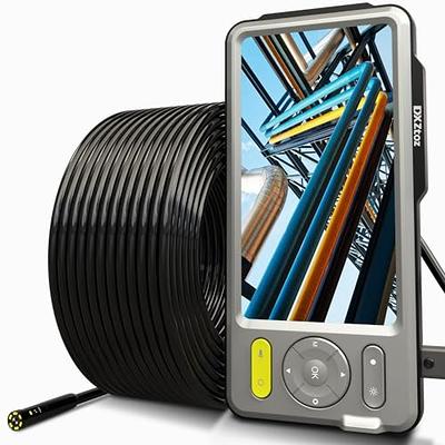 50FT Sewer Camera 5'' Larger IPS Screen, DXZtoz Dual-Lens Endoscope Camera  for Drain Pipe Plumbing Plumbers Inspection, 1080P Waterproof Semi-Rigid  Snake Camera with Light[Upgraded] - Yahoo Shopping
