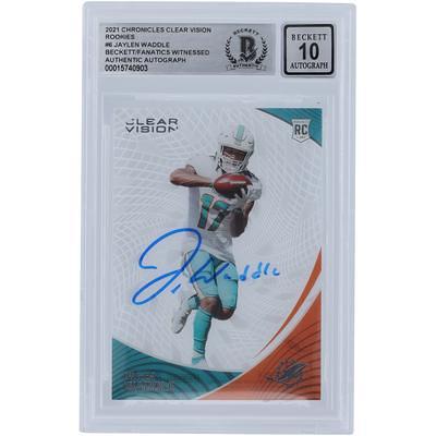 Jaylen Waddle Auto Signed Autographed Jersey Miami Dolphins Beckett  Authentic