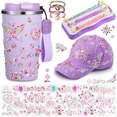 purple ladybug decorate your own water bottle for girls age 6-8