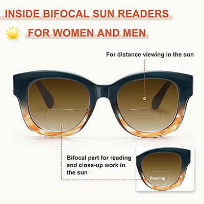 POLARIZED MENS WOMENS BIFOCAL SUNGLASSES READING SUN GLASSES WRAP UV400