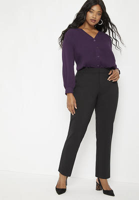 Plus Size Women's Soft-Touch Knit Pants by Catherines in Black (Size 1X) -  Yahoo Shopping