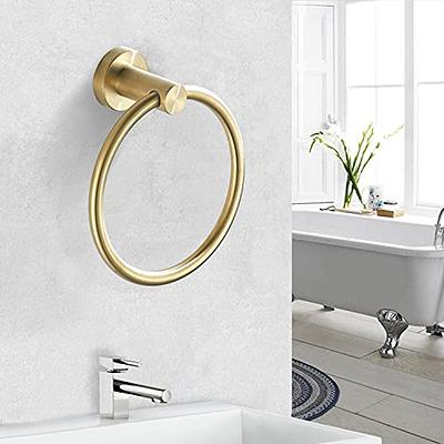 Stainless Steel Towel Holder Adhesive Potty Paper Holder,Brushed Gold - Bed  Bath & Beyond - 34320402