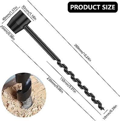 Hand Auger Wood Drill,Bushcraft Hand Auger Wrench Scotch Eye Wood