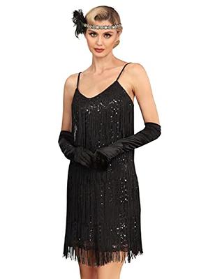 1920's Black Fringe Flapper Costume