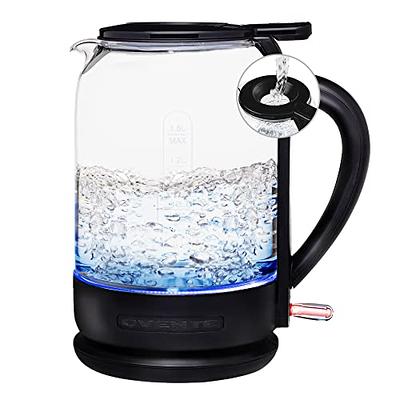 Ovente Electric Glass Kettle - 1.5 Liters - Orange