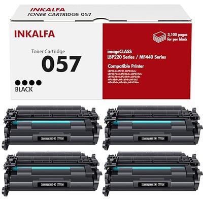 057 Black Toner Cartridge 4 Pack Compatible Replacement for Canon 057 057H  Toner Cartridge Color ImageCLASS MF445dw MF448dw MF449dw LBP226dw LBP227dw  MF445 LBP220 Series Printer - Yahoo Shopping