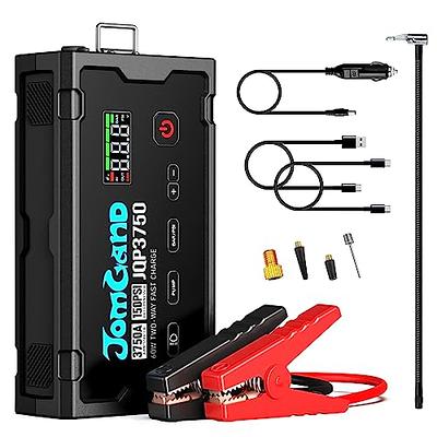 Jump Starter with Air Compressor,12V Car Jump Starter,Battery Booster Power  Pack,Powerbank,Portable Electric Car Tire Inflator, Digital Tyre Inflator