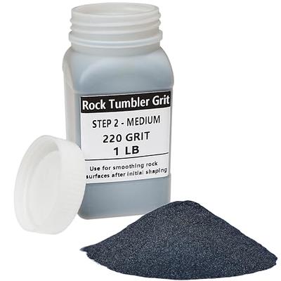 YHAspace rock tumbler grit, rock polishing grit media, works with any rock  tumbler, rock polisher, stone polisher (step1-8lbs)