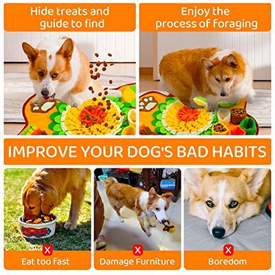 Vivifying Snuffle Mat for Dogs, Interactive Feeding Game for Boredom and  Mental Stimulation, Sniff Mat Helps Small Dogs and Cats Slow Eating and  Keep