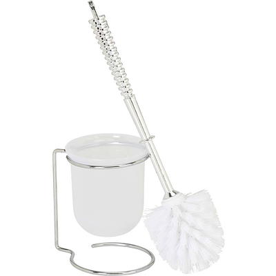 Deluxe Aluminum Handle Toilet Brush With Fully Removable Liner White - Bath  Bliss : Target