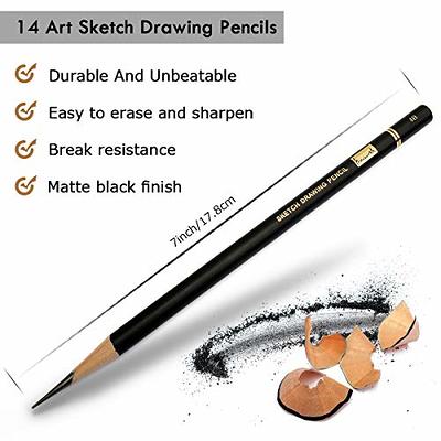 Brusarth Professional Drawing Sketching Pencil Set - 14 Pieces Graphite  Pencils, Ideal for Drawing Art, Sketching, Shading, Artist Pencils for  Beginners & Pro Artists - Yahoo Shopping