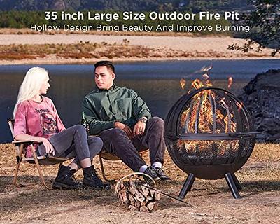 round fire pit globe