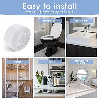 1/2 PVC Self Adhesive Caulk Sealing Strip Tape Kitchen Wall Sink Toilet  Bathroom