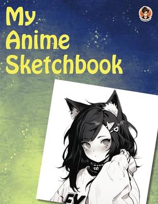 Just A Girl Who Loves Anime Sketchbook: Comic Manga Anime Sketch Book for  drawing and sketching - Anime Drawing Book - Blank Drawing Paper - Anime  Art  8.5 x 11 Inches