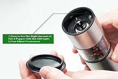 iBunnyShop Electric Salt and Pepper Grinder (Single Mill), Automatic  Battery Operated Shaker with Light - Yahoo Shopping