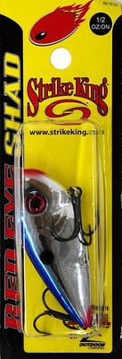 Strike King Red Eye Shad 1/2oz Smokey Chrome Blue Hard Bait Lure - Yahoo  Shopping