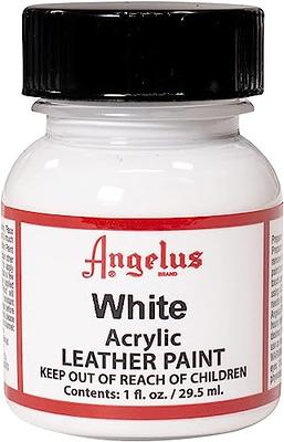 Angelus 1oz Acrylic Leather Paint White and 5 Piece Paint Brush Set Combo  Bundle - Yahoo Shopping