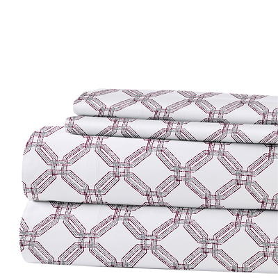 Modern Threads Printed 4 Piece Sheet Set, Claire, Queen - Yahoo