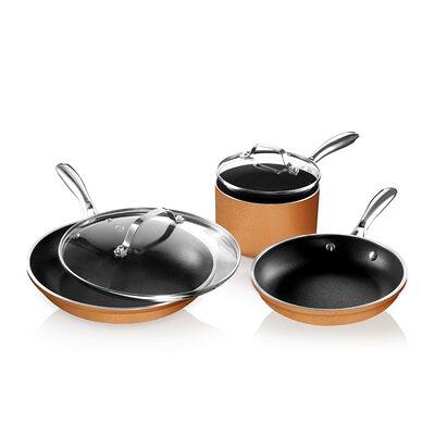 Thyme & Table Non-Stick Aluminized Steel Baking 3-Piece Set, Rose Gold 