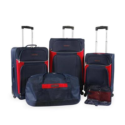 Nautica Emry 2pc Softside Luggage Set, Navy Yellow