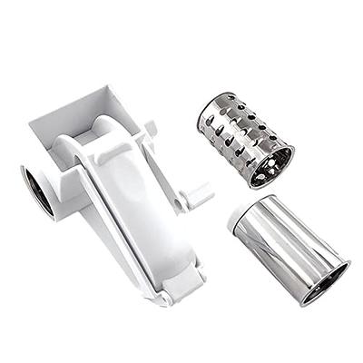 Upors Plastic Hand-Cranked Cheese Grater Rotary Ginger Slicer Grater Cutter  for Chocolate with Stainless Steel