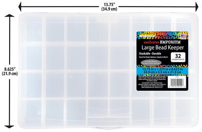 BTSKY 2 Layer Clear Plastic Dividing Storage Box with Removable