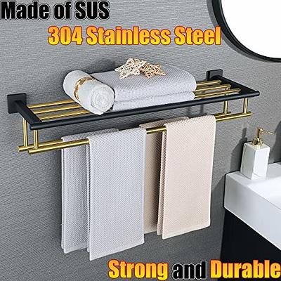 Alise Towel Rack for Bathroom and Lavatory,Wall Mount Tower Holder Towel  Hanger with Double Towel Bars,SUS 304 Stainless Steel Tower