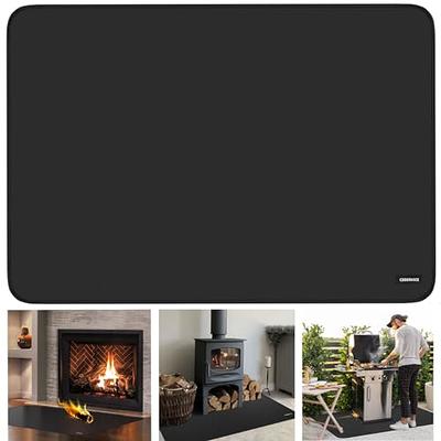 CEBERVICE 60 × 42 Inch Fireproof Hearth Rug for Fireplace, Fire Resistant Pit  Hearth Pad for Wood Stove, Grill Mat for Outdoor Charcoal, Smokers, Gas  Grills, Deck and Patio Protective Mat - Yahoo Shopping