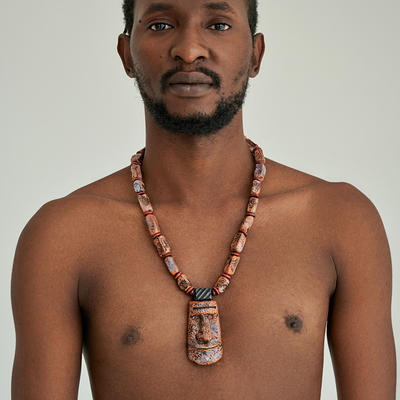 Amazon.com: Handmade African Batik Pendant Necklace For Men (20, Boho) :  Handmade Products