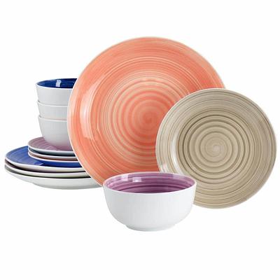 vancasso Navia Oceano Multi-Colors 32-Pieces Ceramic Dinnerware