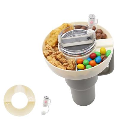 Silicone Snack Bowl For Stanley Cup 40oz With Handle, Snack Tray