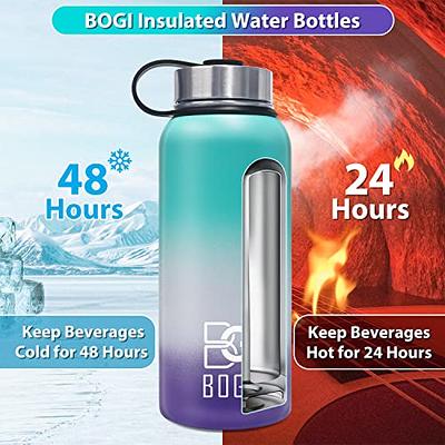 BOGI Insulated Water Bottle 32 oz, Double Wall Vacuum Stainless