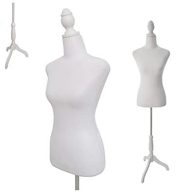 Female Dress Form Mannequin Body Foam Mannequin Torso 60-67 Inch Adjustable  Dress Mannequin with Wooden Tripod Base Stand for Sewing Dressmaker Model