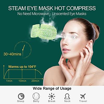 BeHoomi Steam Eye Mask Eye Masks For Dark Circles and Puffiness Heated Eye  Mask Warm Eye Compress Moist Heat Disposable Eye Mask For Dry Eyes Stress  Relief For Home Office