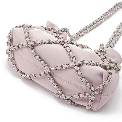 ER.Roulour Quilted Crossbody Bag for Women, Designer Trendy Chain