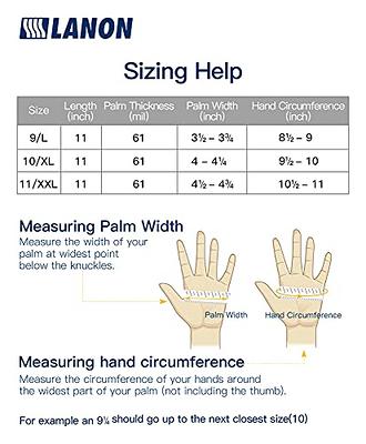 Lanon Chemical Resistant Gloves: Non-slip, Acid and Alkali Resistant Safety  Work Gloves - Latex-Free, Green, Size XL/10.