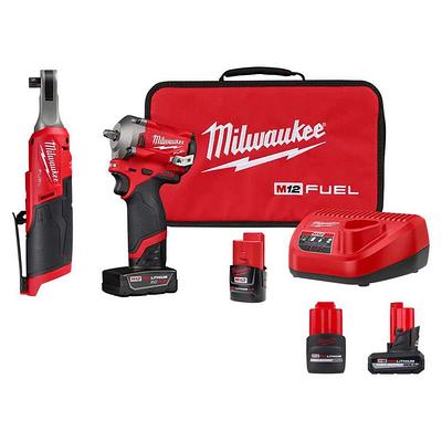 Milwaukee 2567-20 M12 FUEL Brushless Lithium-Ion 3/8 in. Cordless High  Speed Ratchet (Tool Only) 