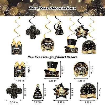 6 Pack Happy New Year Eyeglasses Fancy New Year Party Glasses Celebration  Party Favor for 2024 New Year's Eve Party Decorations