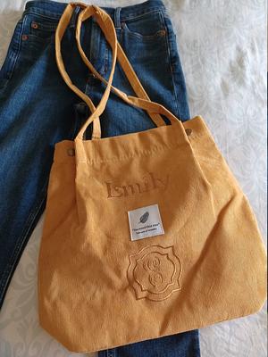 Korean Style Corduroy Tote Bag