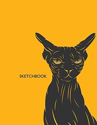 Kawaii Cat Sketchbook: Cute Cat Journal - Large Blank Sketchbook for  Drawing, Writing & Painting - 8.5 x 11 Inches - 110 Pages