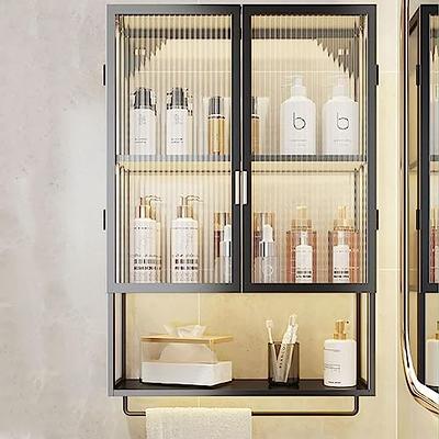 Wall Mount Bathroom Cabinet Storage Organizer with Doors and