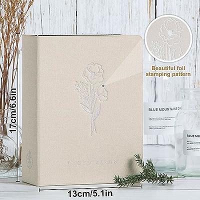 Lanpn Photo Album 8x10 50 Pockets, Small Capacity Linen Cover Acid