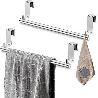 Over Cabinet Door Stainless Steel Towel Rack