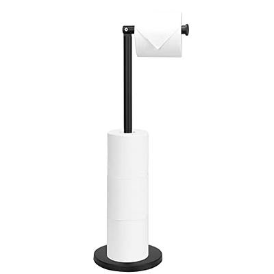 NearMoon Bath Toilet Paper Holder Stand- Modern Tissue Roll Holder  Freestanding with Balanced Base, Rustproof Toilet Roll Holder for Bathroom/ Kitchen Countertop (Matte Black, Stainless Steel Base) - Yahoo Shopping