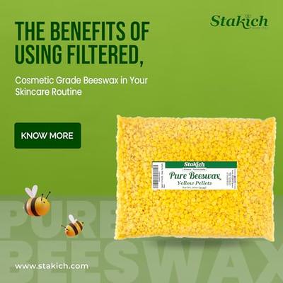 Pure USDA Organic Yellow Beeswax Pellets - Superior Quality, No Chemicals