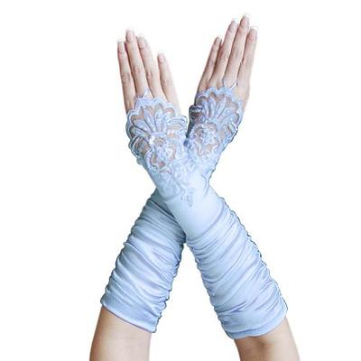 Floral Stretch Lace Gloves