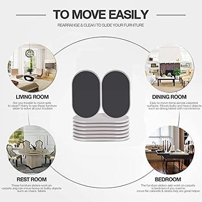 Kayzn Furniture Sliders for Carpet, 8 Pcs 5 Round Furniture Moving Pads,  Heavy-Duty Furniture Movers - Reusable Slider, Move Any Item Quickly,  Easily and Safe! - Yahoo Shopping