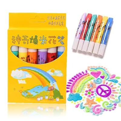 Magic Puffy Pens, DIY Bubble Popcorn Magical Drawing Pens, Puffy Paint 6  Colors Popcorn Pens, Puffy Markers Bubble Pen for Kids Birthday (A, 1pc) -  Yahoo Shopping
